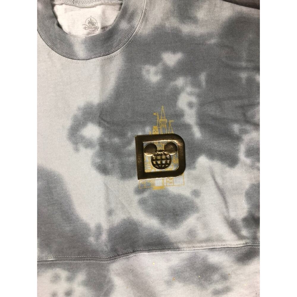 New Disney Parks Sweatshirt S Tie Dye Spirit Jersey Gold Cinderella Castle 2026 - Picture 3 of 11